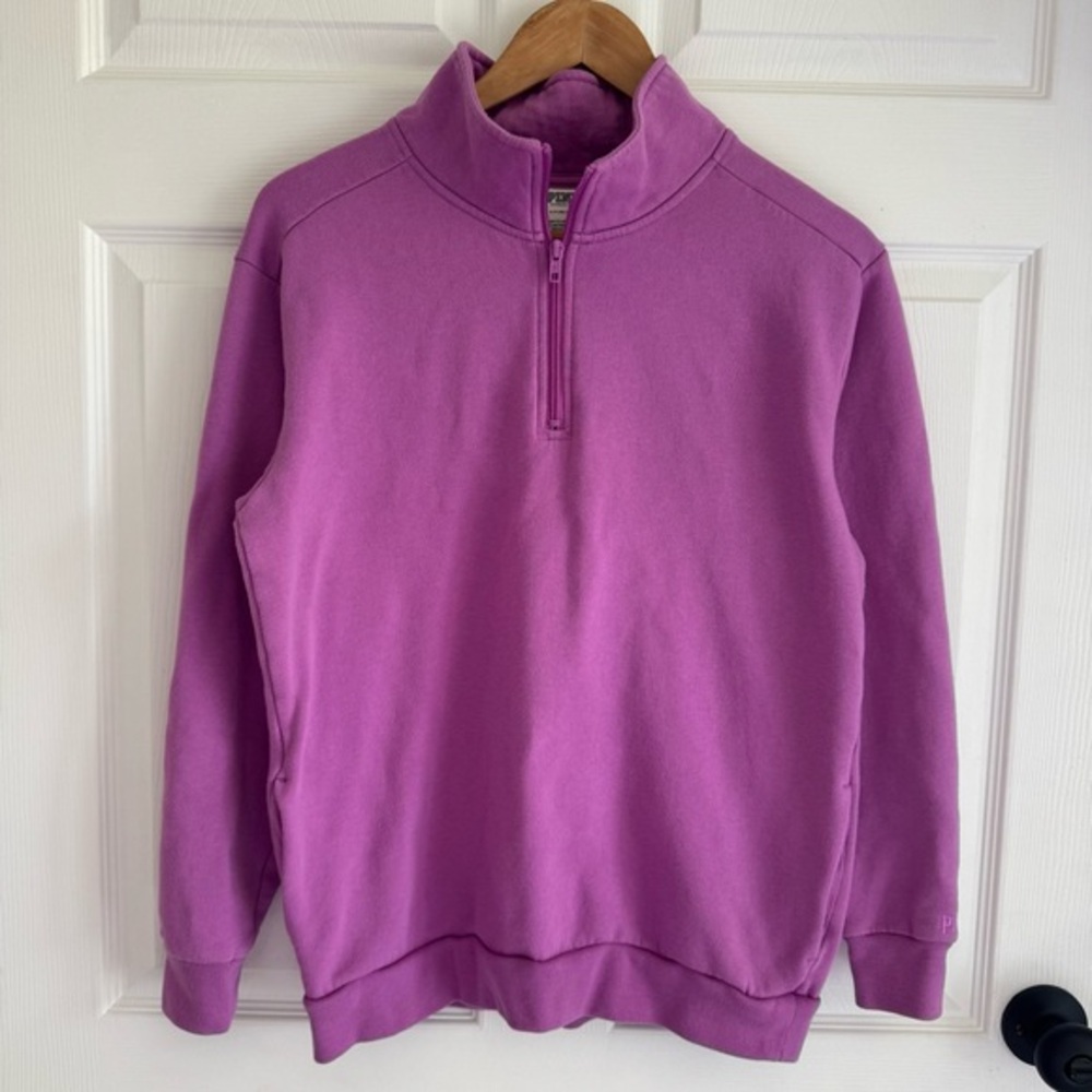 Victoria’s Secret PINK Quarter-Zip Sweatshirt Women’s Small Purple Pullover